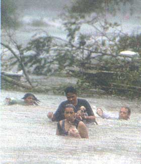 Fugindo das inundações