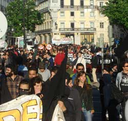 A manifestação terminou no Largo Camões