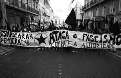A manifestação que saiu da Praça da Figueira