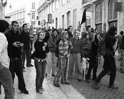 Repressão policial na Rua do Carmo