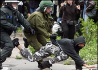 Violenta repressão policial