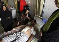 Iraquiano ferido no massacre