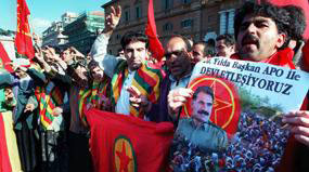 Manifestação de apoio à causa curda