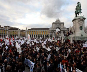 Manifestação de professores, 8 de Março de 2008