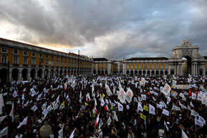 Manifestação de professores, 8 de Março de 2008