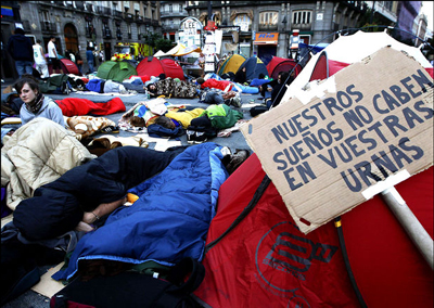 “Os nossos sonhos não cabem nas vossas urnas”