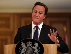 O primeiro-ministro David Cameron