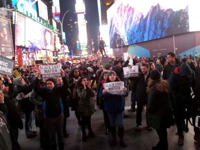 O mundo inteiro está a ver, Times Square