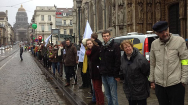 Cadeia humana contra as alterações climáticas, Bruxelas, 29 de novembro de 2015
