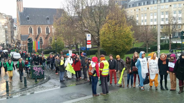 Cadeia humana contra as alterações climáticas, Bruxelas, 29 de novembro de 2015