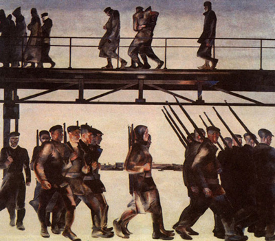 Alexander Deineka, “A Defesa de Petrogrado”, 1928