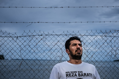 Behnam Satah, 30 anos, do Irão, em Manus
