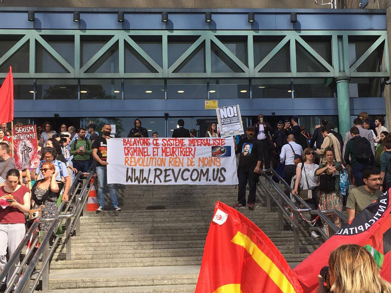 Protesto em Bruxelas