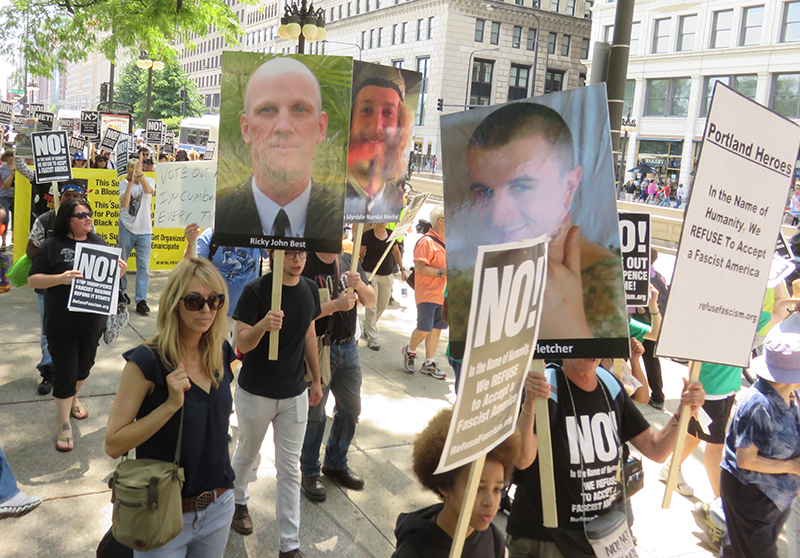 O Contingente dos Heróis na manifestação do 15 de Julho em Chicago