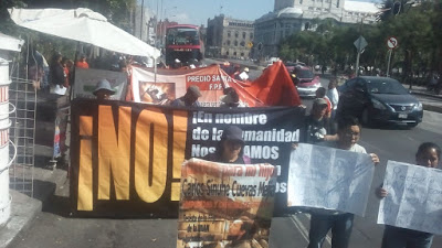 Manifestação na Cidade do México