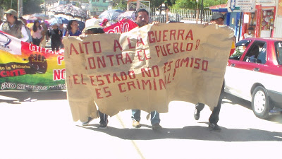 Manifestação em Tlaxiaco