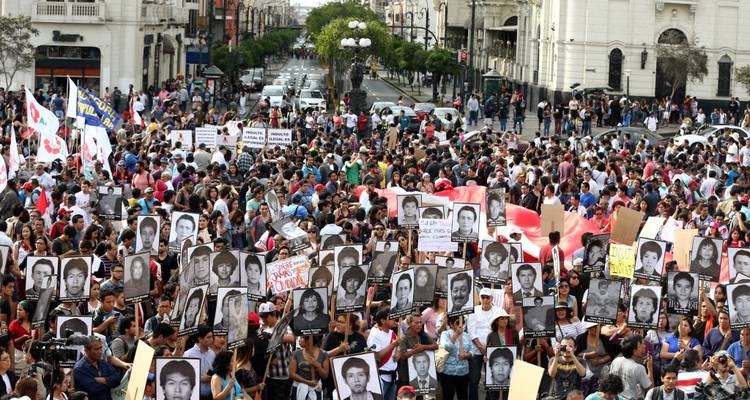 Manifestação no Peru