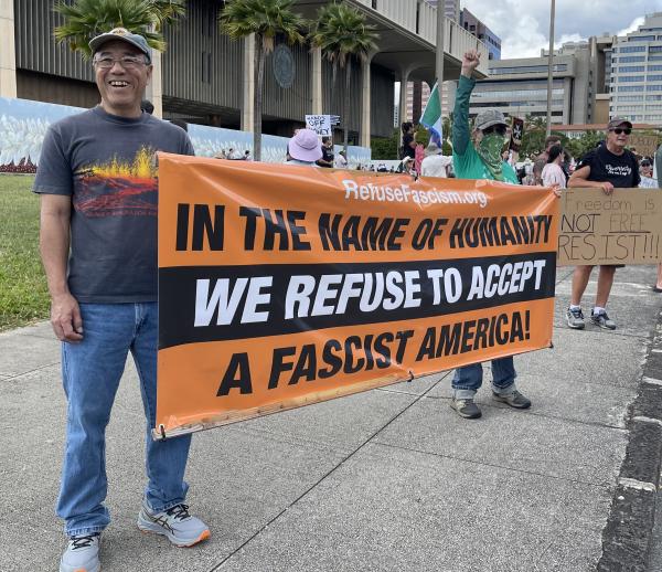 Havai: Protesto contra o fascismo de Trump