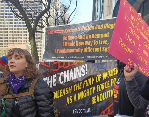 O CORPO REVCOM para a Emancipação da Humanidade, Dia Internacional da Mulher 2025, Chicago