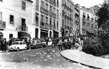 Funeral de Ribeiro Santos — Confrontos entre a PIDE e os estudantes